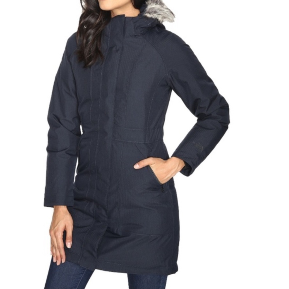 The North Face women Black Down Artic parka Hy vent puffer jacket